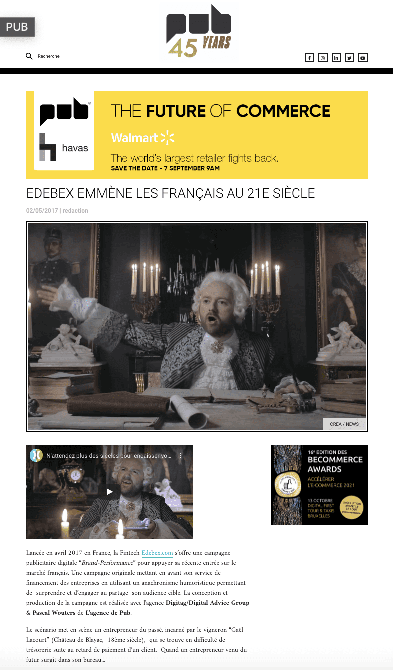 EDEBEX EMMÈNE LES FRANÇAIS AU 21E SIÈCLE