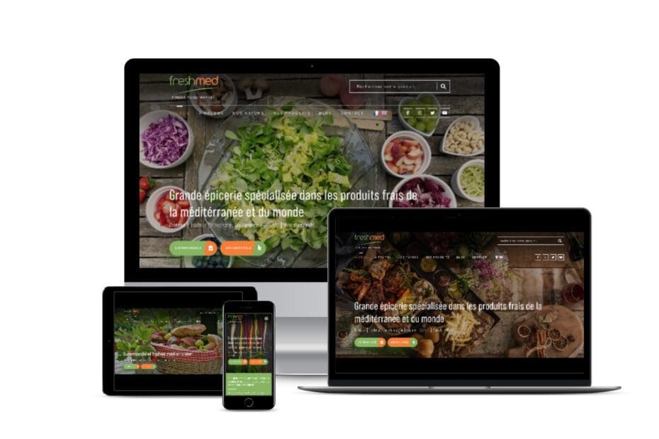 Visuel réalisation - le site web de freshmed.be par l'agence de pub