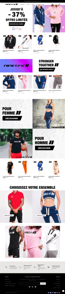 Visuel d'ensemble du NINETY .STORE